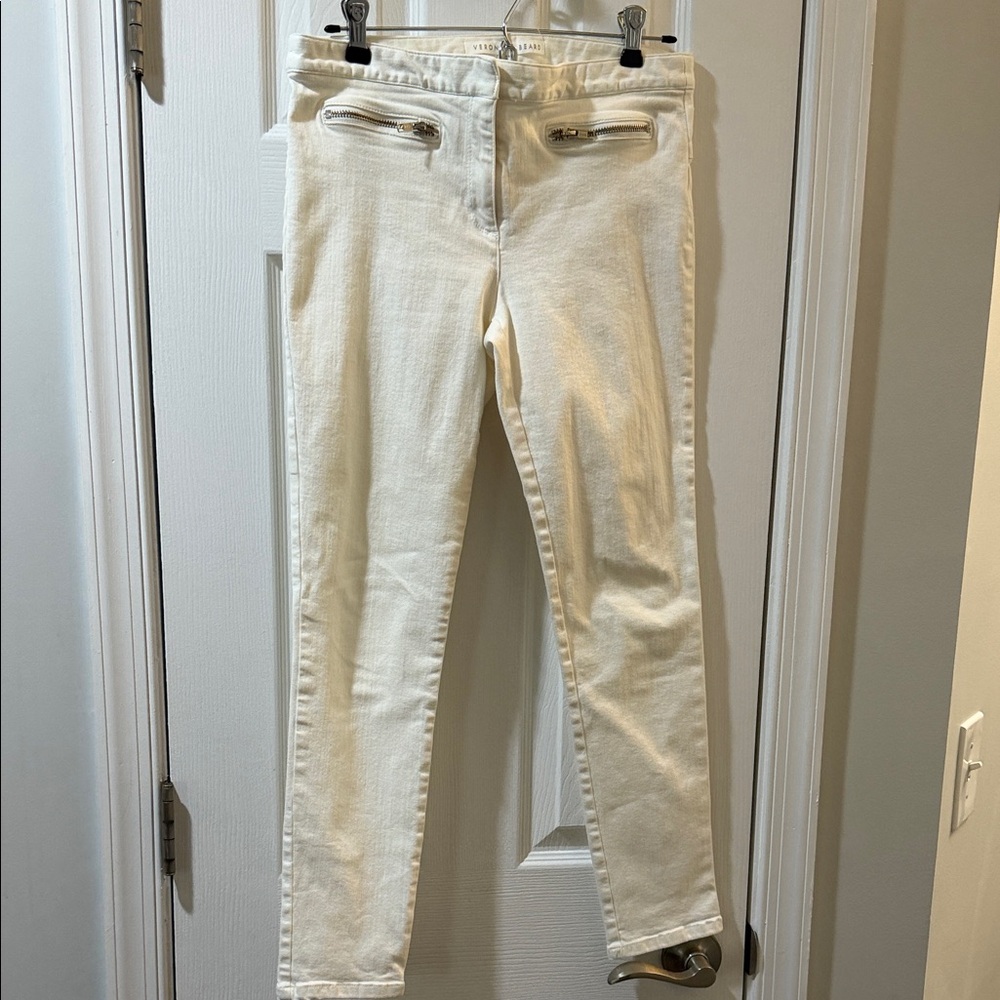 Veronica Beard White Skinny jeans Size 6